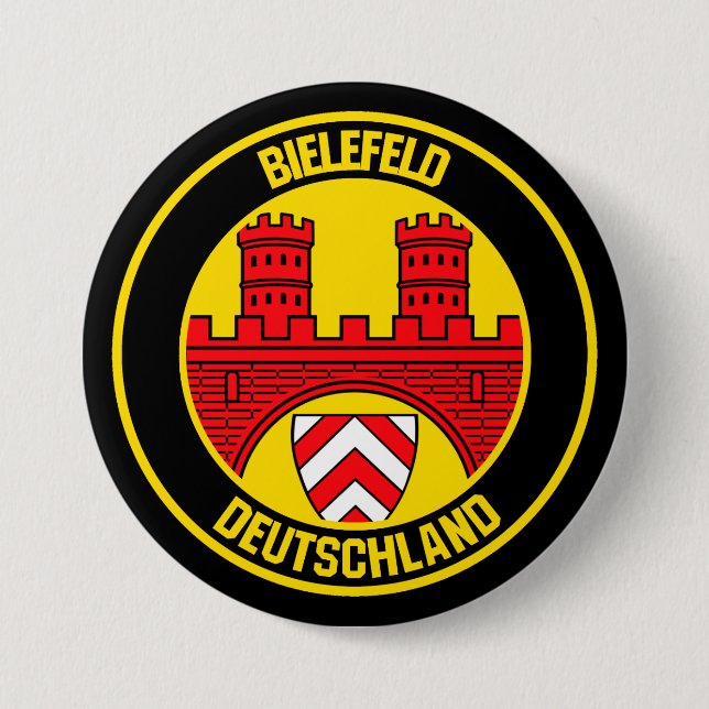 Bielefeld Round Emblem 3 Inch Round Button (Front)
