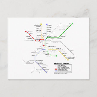 Bielefeld subway postcard