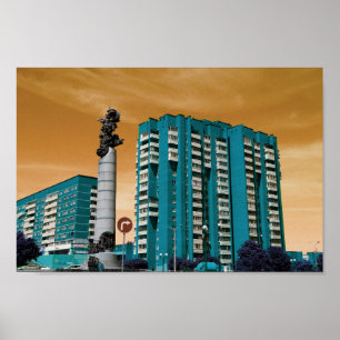 Biélorussie Б е л р а у с  de Minsk  de  Poster d'