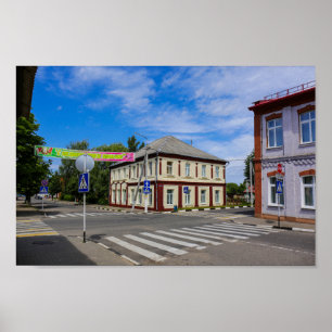 Biélorussie Б л а р у с Poster d'architecture Lepe