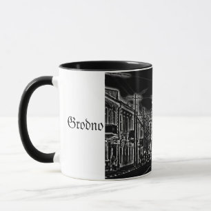 Biélorussie Б л р е у с Grodno Hrodna Sketch Mug C