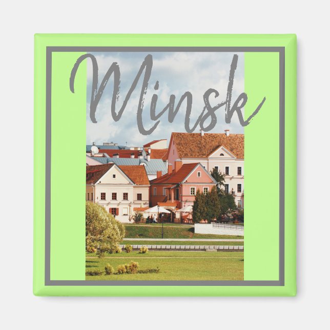 Biélorussie Architecture Minsk City View Magnet (Devant)