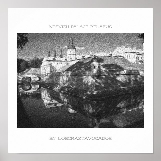 Biélorussie Palais Nesvizh Architecture Poster de  (Devant)