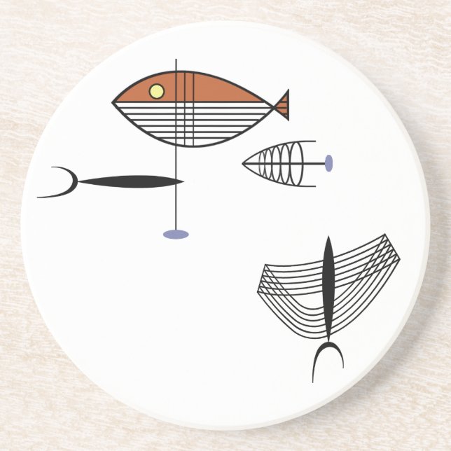 BIEN des dessous de verre de MER 4,5" version #2 (Devant)