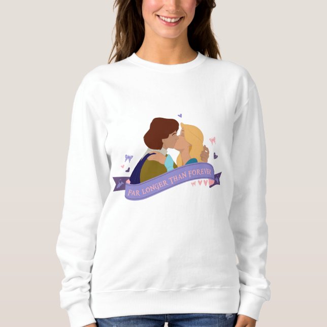 Bien plus longtemps que pour toujours sweatshirt (Devant)