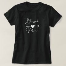 Bienheureuse maman avec coeur mère jour T-shirt