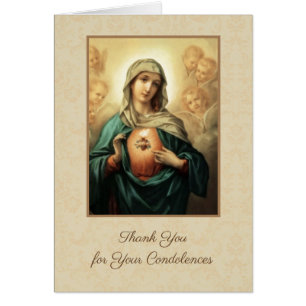 Bienheureuse Vierge Marie Condolence catholique Me