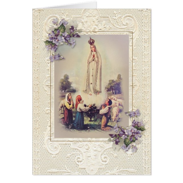 Bienheureuse Vierge Marie Immaculée Coeur Fatima (Devant)