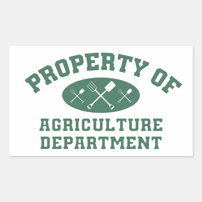Biens Du Département De L'Agriculture Sticker (Devant)