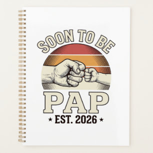 Bientôt Papa 2026 Vintage Bébé Poing Design_