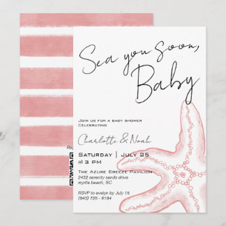 Bientôt sous les mers Invitation à la Baby Shower