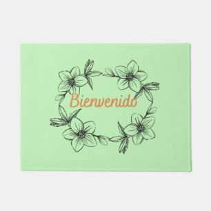 BIENVENIDO.  MEANING WELCOME (ESPANOL) DOORMAT