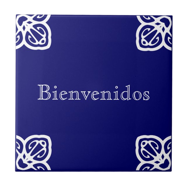Bienvenidos Sign Tile (Front)