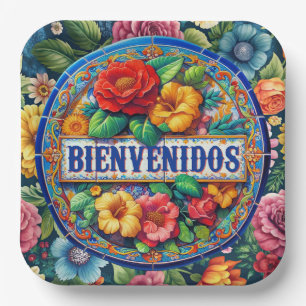 BIENVENIDOS - So Pretty!  Paper Plate