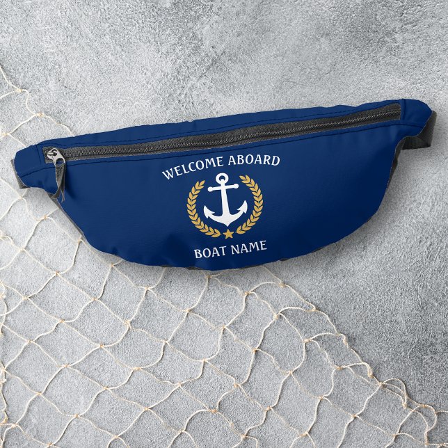 Bienvenue à bord Nom du bateau Ancre Gold Laurel S (Créateur téléchargé)