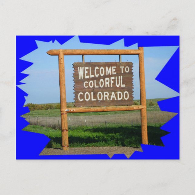 Bienvenue à Colorado CARTE POST (Devant)