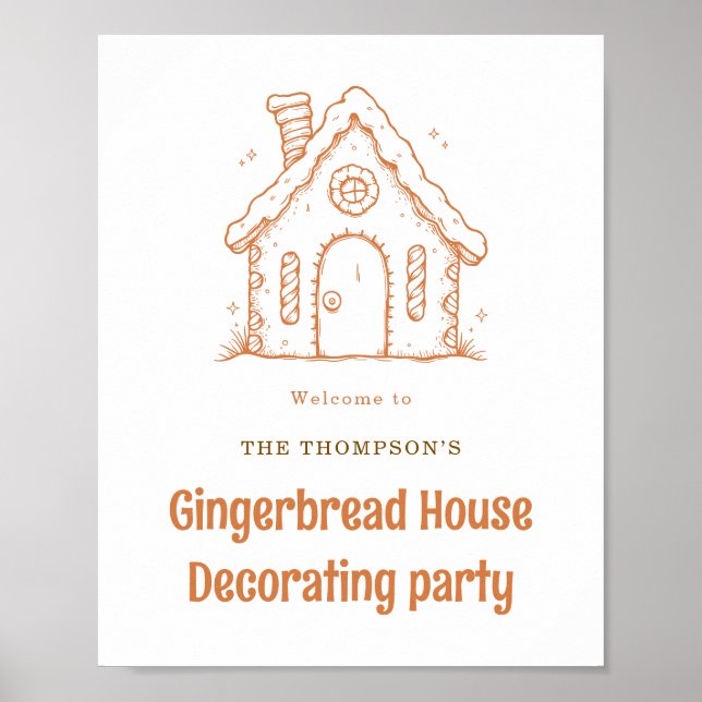 Bienvenue à Gingerbread House Décoration Noël (Devant)