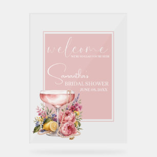 Bienvenue à la Baby Shower Petals, Pearls & Prosec