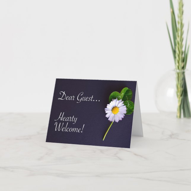 Bienvenue À La Carte Postale Invitée (Devant)