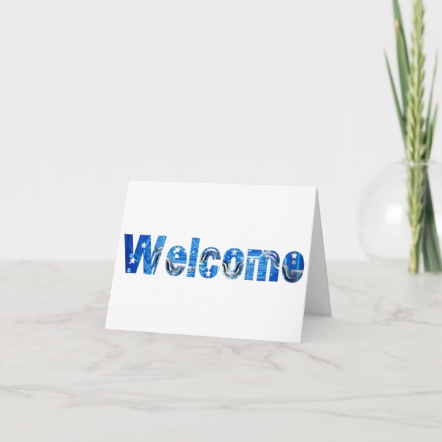 Bienvenue À La Carte Postale Invitée (Devant)