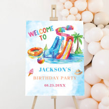 Bienvenue À La Fête D'Anniversaire De La Glissée D