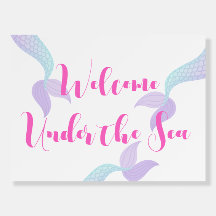 Bienvenue à la fête de sirène sous la mer