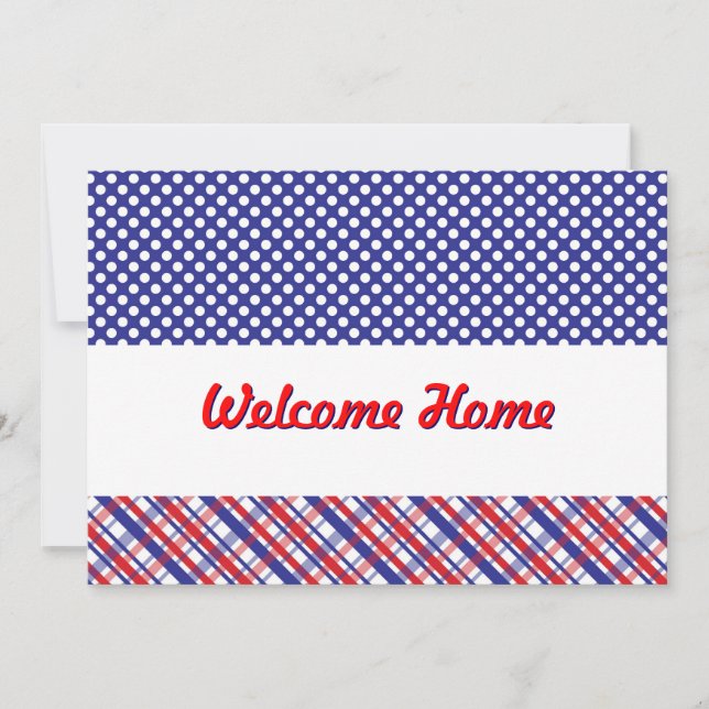 Bienvenue à la maison à partir d'une invitation au (Devant)