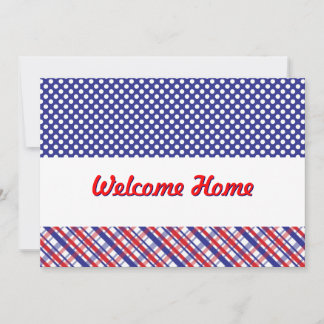 Bienvenue à la maison à partir d'une invitation au