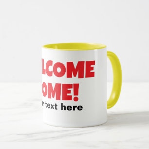 Bienvenue à la maison cadeau de tasse de café pers