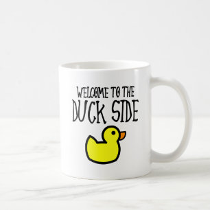 Bienvenue à la Mug Duck Side Funny