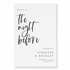 Bienvenue À La Nuit Avant Le Dîner De La Répétitio