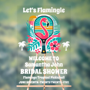 Bienvenue à la soirée de mariage de Retro Flamingo