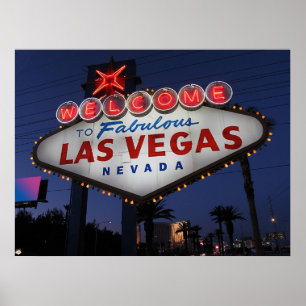 Bienvenue à Las Vegas Nevada Poster Print