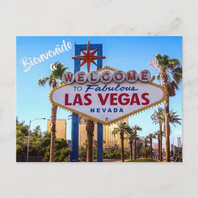 Bienvenue à Las Vegas USA carte postale (Devant)