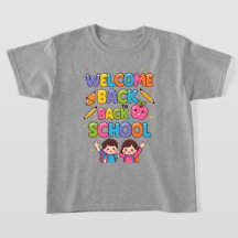 BIENVENUE À L'ÉCOLE - T-shirt Enfants colorés