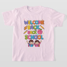 BIENVENUE À L'ÉCOLE - T-shirt Enfants colorés