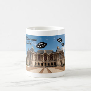 Bienvenue à Lille. UFO’s welcome you to Lille. Coffee Mug