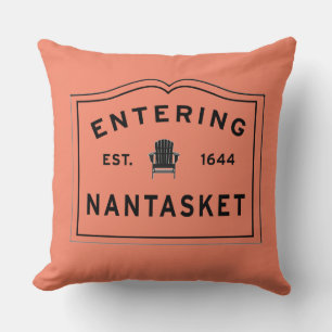 Bienvenue à Nantasket Outdoor Coussin