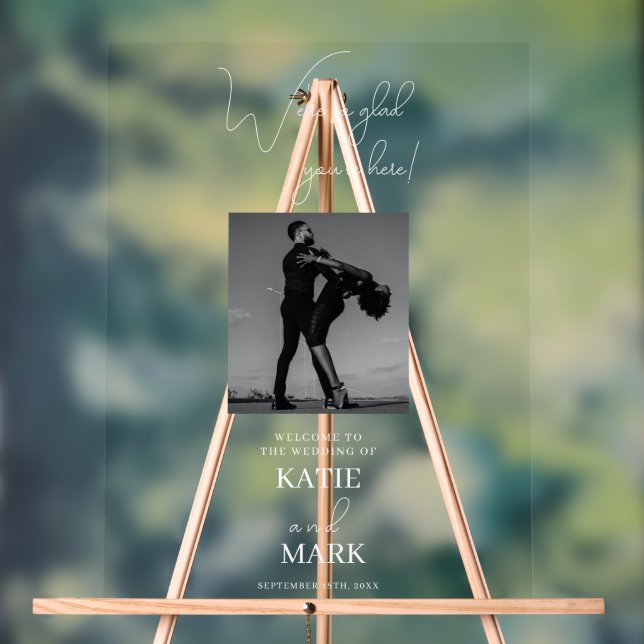 Bienvenue À Notre Bannière Photo Mariage Transpare (Neutre)