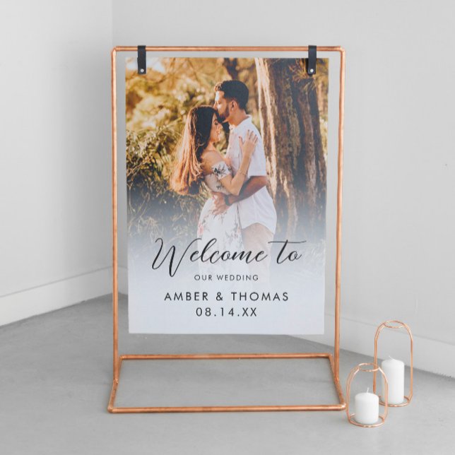 Bienvenue À Notre Connexion Mariage Avec Photo (Créateur téléchargé)
