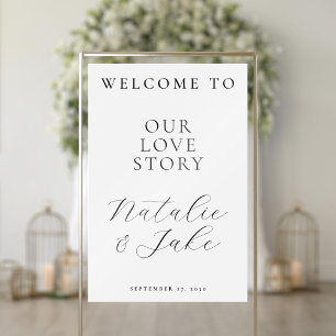 Bienvenue À Notre Histoire D'Amour Mariage Moderne