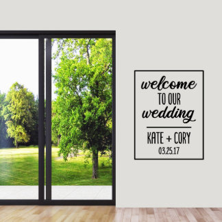 Bienvenue À Notre Mariage Borders X-Large Wall Dec