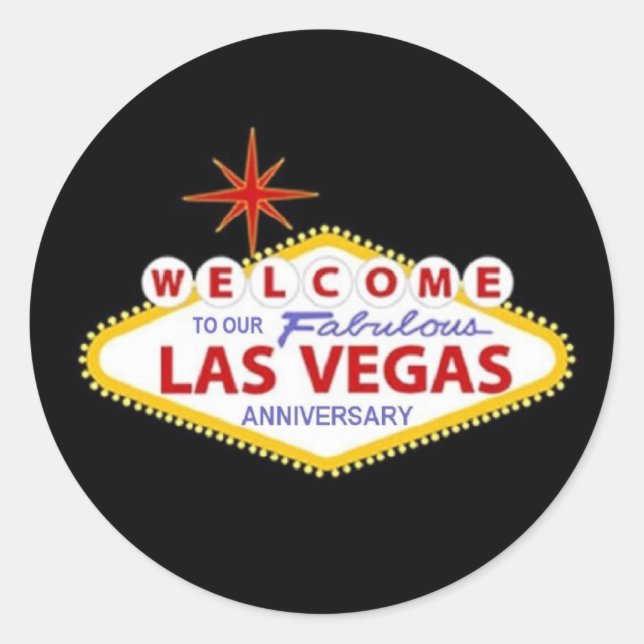 BIENVENUE À NOTRE Sticker L V Anniversaire FABULEU (Devant)