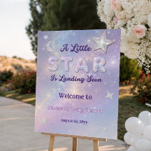 Bienvenue à une Baby Shower Petite Étoile Céleste