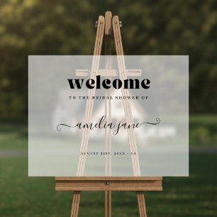 Bienvenue à une fête de mariage rétro givré modern