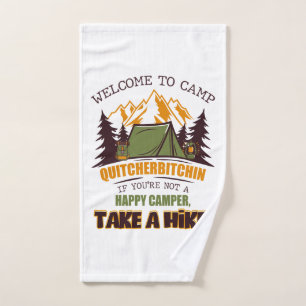 Bienvenue Au Camp Quitcherbitchin Happy Camper