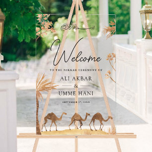 Bienvenue au mariage musulman du chameau du désert