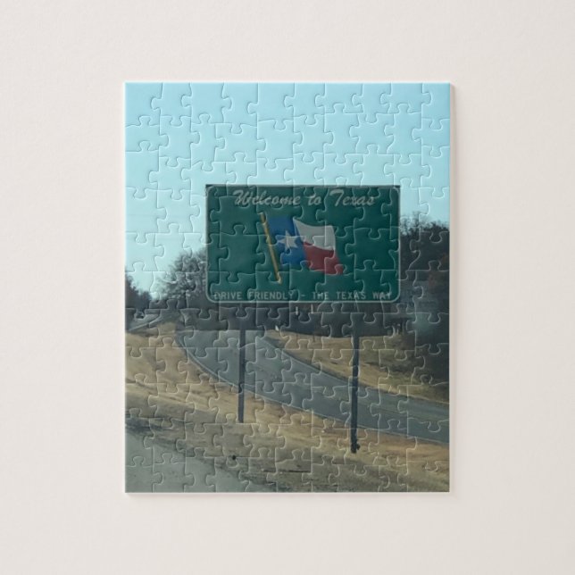 Bienvenue au Texas Jigsaw Puzzle (Vertical)