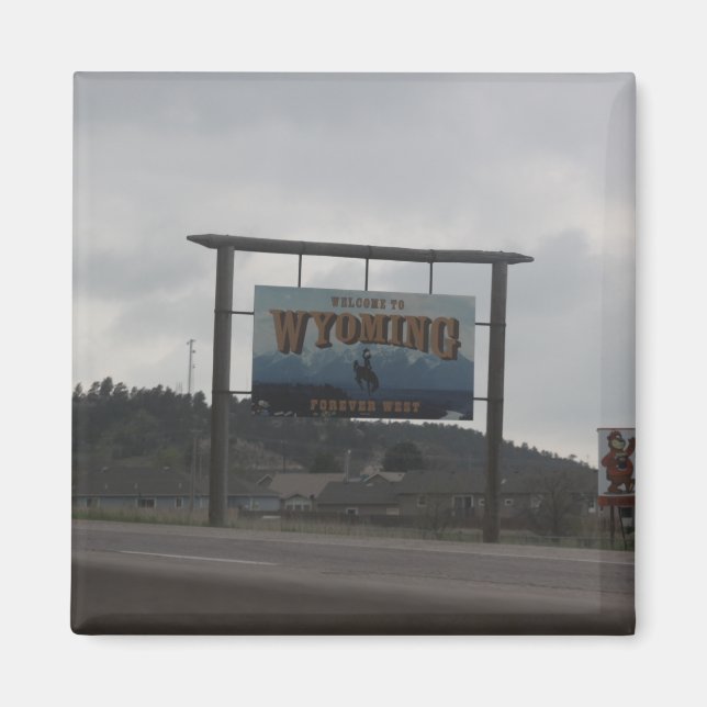 Bienvenue au Wyoming Magnet (Devant)