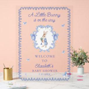 Bienvenue Baby shower garçon Peter Rabbit